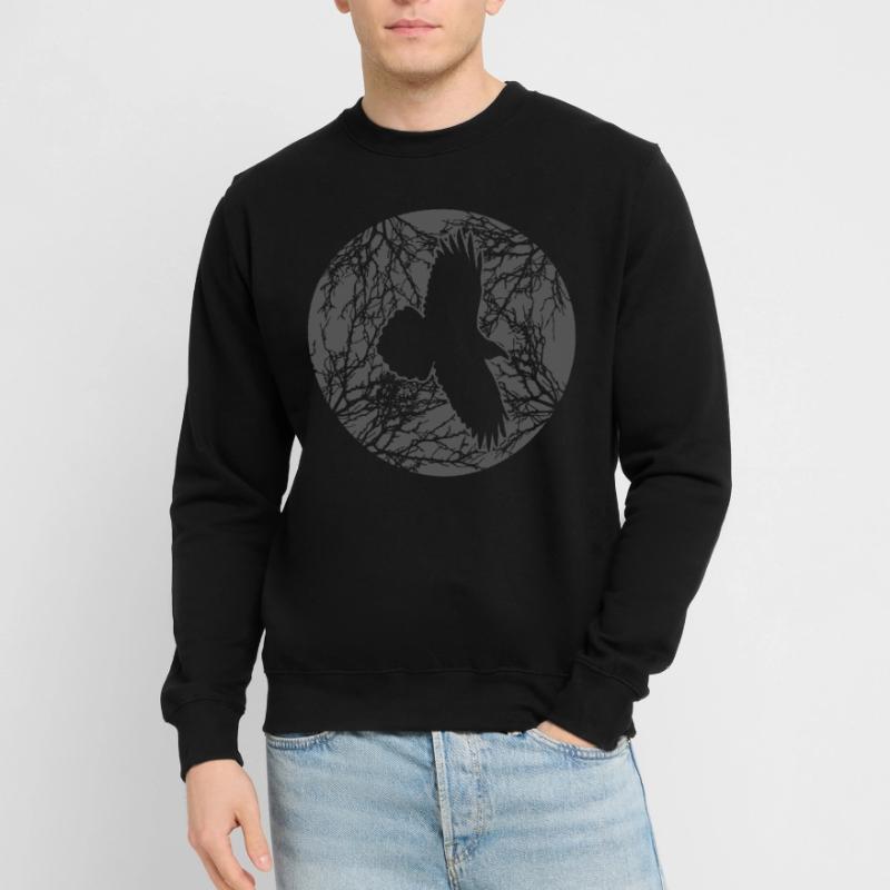 Raven Tree Ravens Crow Moon Crows Unisex Sweatshirt