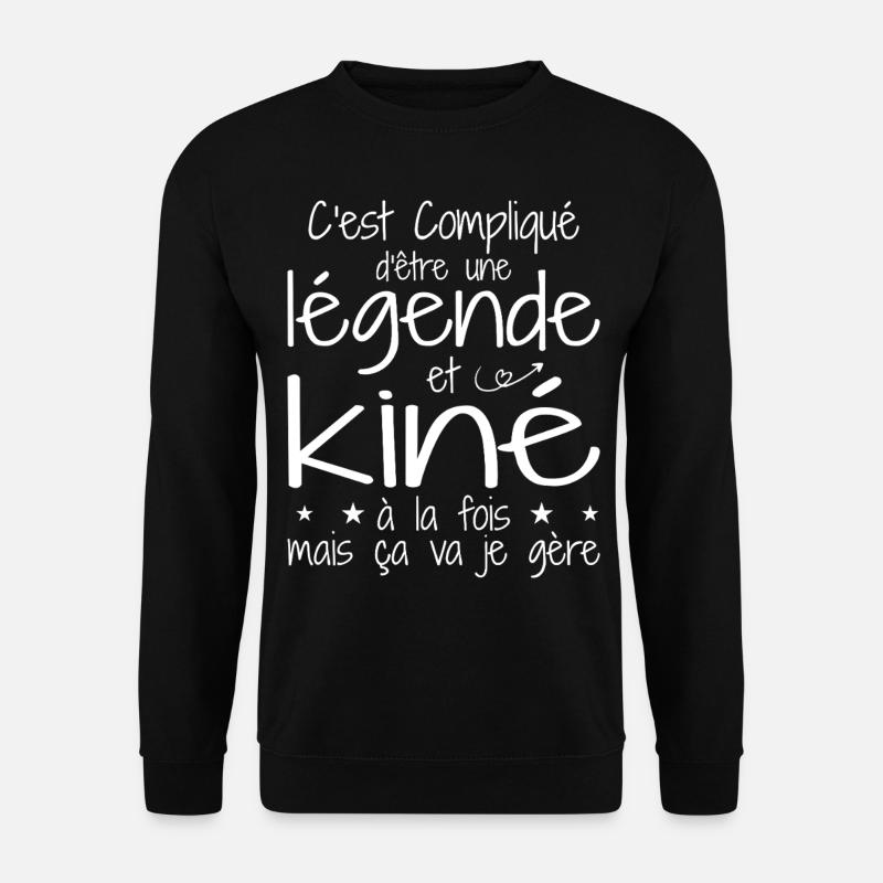 Une légende et Kiné - Sweat-shirt Unisexe - noir