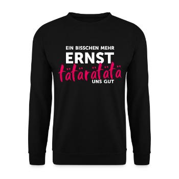 Activity: Carnival outfit Carnival disguise - Unisex Sweatshirt - black - Front - Alina (178cm) & Michal (187cm)