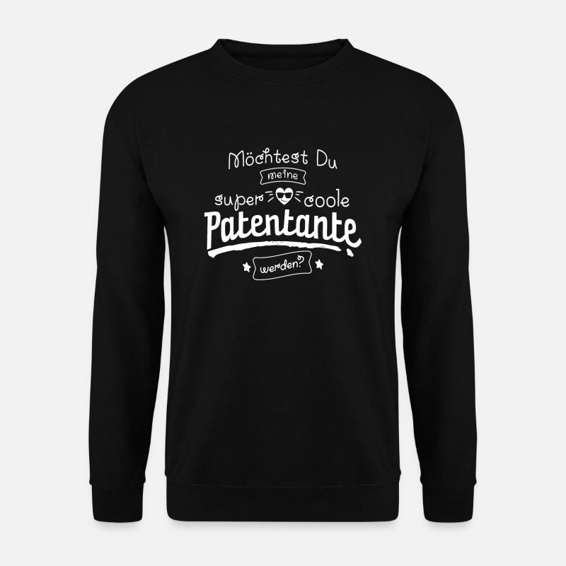Möchtest Du meine super coole Patentante werden? - Unisex Pullover - Schwarz
