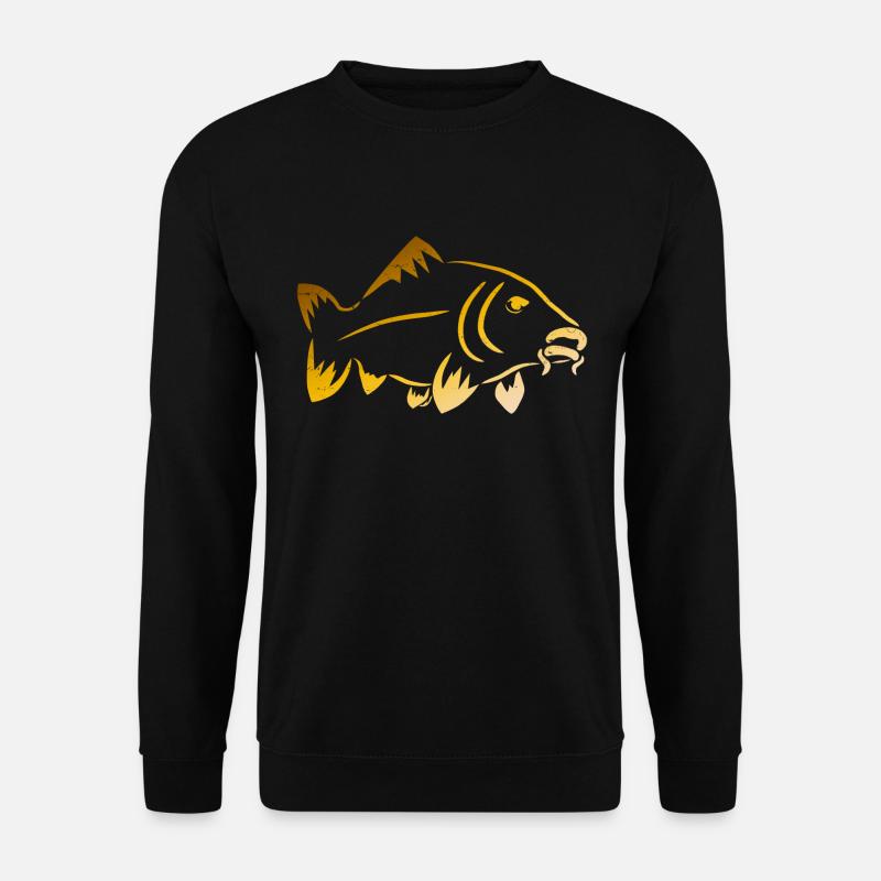 Karpfen – Karpfenangeln - Unisex Pullover - Schwarz