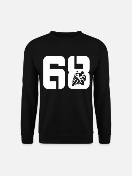 68 Motorcycle Biker - Unisex Sweatshirt - black