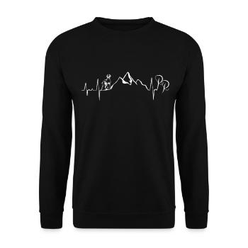 Ridgeback cadeaux I Heartbeat Walking Dogs - Sweat-shirt Unisexe - noir - Devant - Alina (178cm) & Michal (187cm)