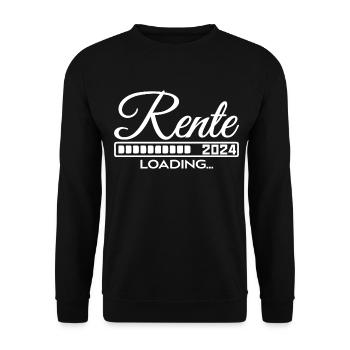 Rente 2024 Loading - Unisex Pullover - Schwarz - Vorne - Alina (178cm) & Michal (187cm)