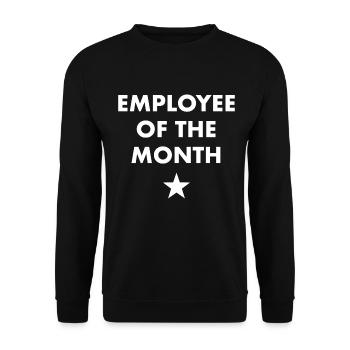 Employee of the Month - Unisex Sweatshirt - black - Front - Alina (178cm) & Michal (187cm)