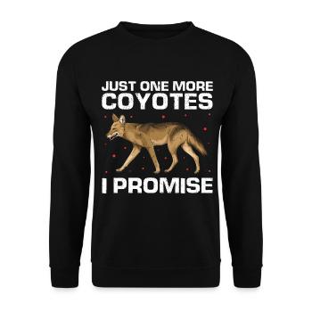 Conception de coyote pour les réacteurs de coyote - Sweat-shirt Unisexe - noir - Devant - Alina (178cm) & Michal (187cm)