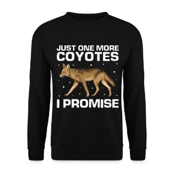Conception de coyote pour les réacteurs de coyote - Sweat-shirt Unisexe - noir - Devant - Alina (178cm) & Michal (187cm)