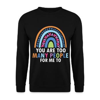 Dyslexia Therapy for Dyslexia Month - Unisex Sweatshirt - black - Front - Alina (178cm) & Michal (187cm)