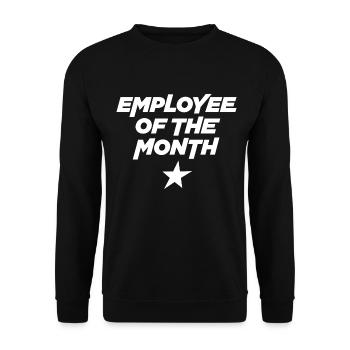 Employee of the month - Unisex Sweatshirt - black - Front - Alina (178cm) & Michal (187cm)