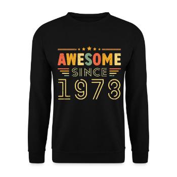 Vintage Legend 1978 Geschenk von 1978 - Jahrgang 1978 - Unisex Pullover - Schwarz - Vorne - Alina (178cm) & Michal (187cm)