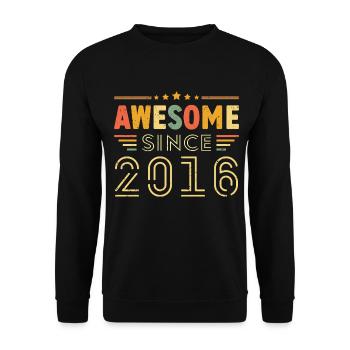 Millésime Légende 2016 Cadeau de 2016 - Né en 2016 - Sweat-shirt Unisexe - noir - Devant - Alina (178cm) & Michal (187cm)