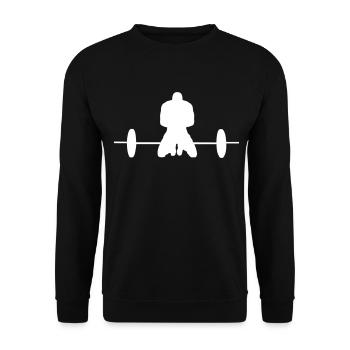 Weightlifting Sports - Unisex Sweatshirt - black - Front - Alina (178cm) & Michal (187cm)