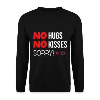 Lockdown Corona Clearance Virus Shirt Gift - Unisex Sweatshirt - black - Front - Alina (178cm) & Michal (187cm)
