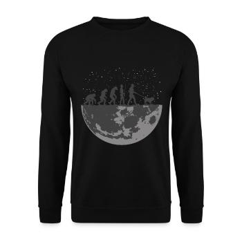 Olde Old English Bulldogge Papa Evolution - Unisex Pullover - Schwarz - Vorne - Alina (178cm) & Michal (187cm)
