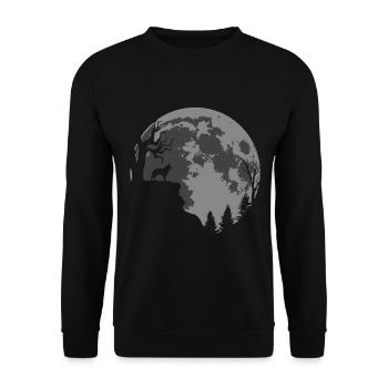 Berger belge Belge Tervuren Moon - Sweat-shirt Unisexe - noir - Devant - Alina (178cm) & Michal (187cm)