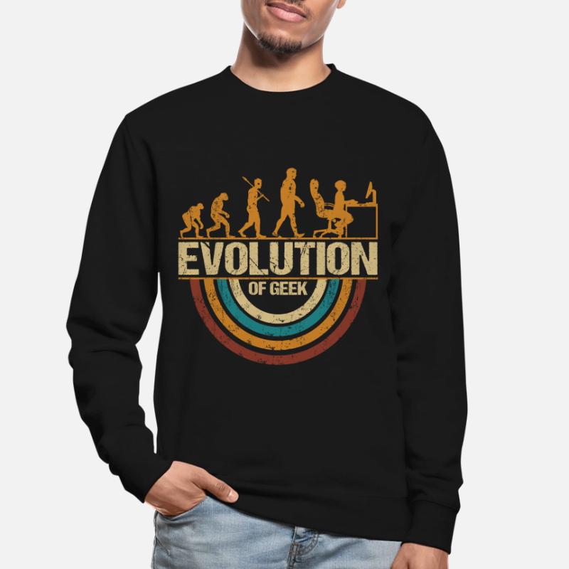 Computer Nerd Programmer Evolution funny Unisex Sweatshirt