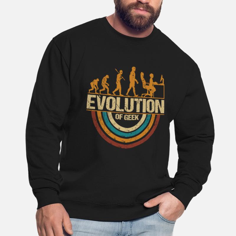 Computer Nerd Programmierer Evolution witzige Unisex Pullover