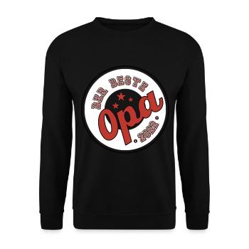 Der Beste Opa 2022 - Unisex Pullover - Schwarz - Vorne - Alina (178cm) & Michal (187cm)