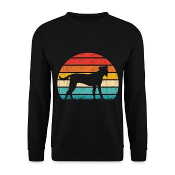 Bardino Majorero Canario Retro Vintage - Sweat-shirt Unisexe - noir - Devant - Alina (178cm) & Michal (187cm)