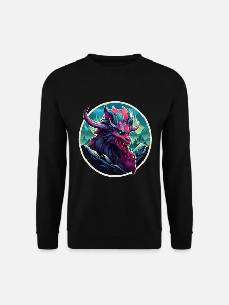 Chinesischer Drache, Dragon - Unisex Pullover - Schwarz