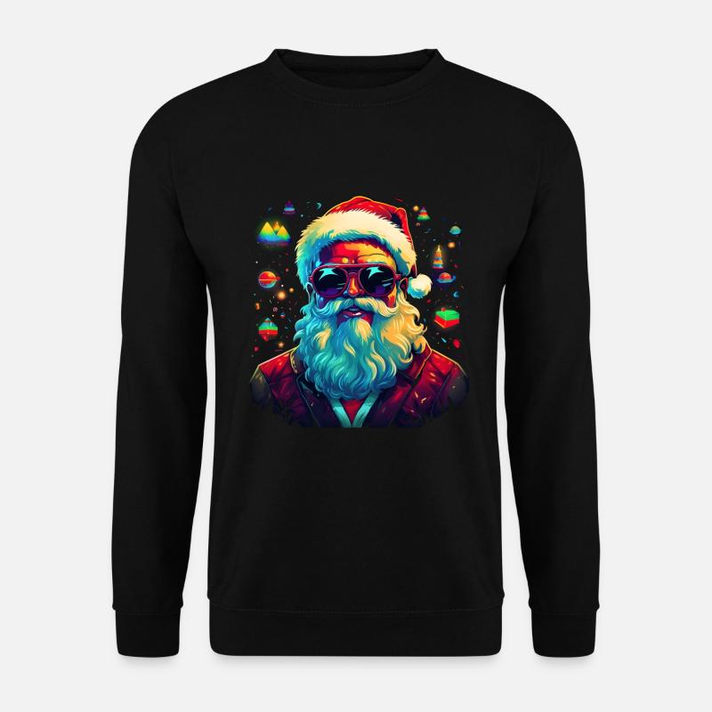 Weihnachtsmann, Ugly Christmas - Unisex Pullover - Schwarz