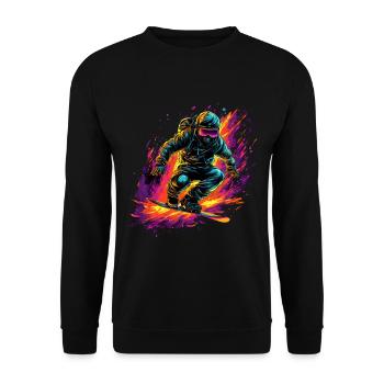 Snowboard - Unisex Pullover - Schwarz - Vorne - Alina (178cm) & Michal (187cm)