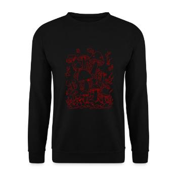Mycètes - Sweat-shirt Unisexe - noir - Devant - Alina (178cm) & Michal (187cm)