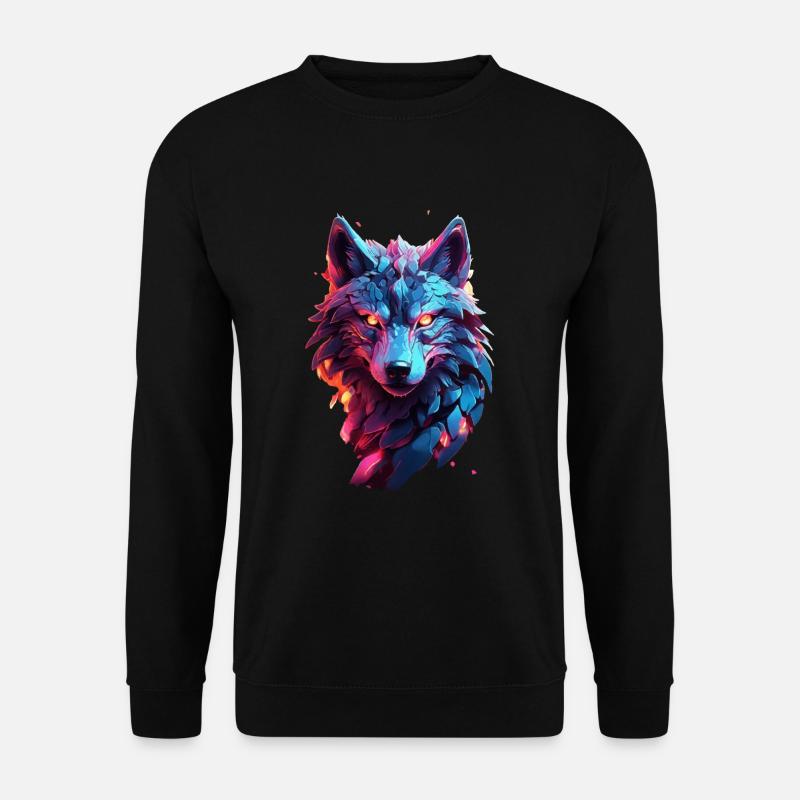 Wolf - Unisex Sweatshirt - black