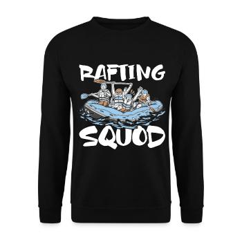 Tenue d’escouade de rafting pour les équipes de navigation de plaisance dans les montagnes - Sweat-shirt Unisexe - noir - Devant - Alina (178cm) & Michal (187cm)
