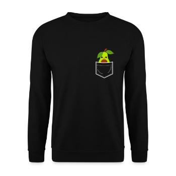 Avocat dans la poche thoracique - Sweat-shirt Unisexe - noir - Devant - Alina (178cm) & Michal (187cm)
