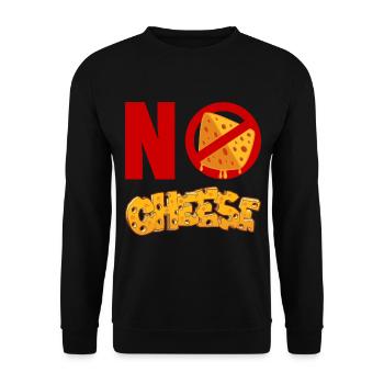 Pas de fromage pour ceux qui n’aiment pas le fromage - Sweat-shirt Unisexe - noir - Devant - Alina (178cm) & Michal (187cm)