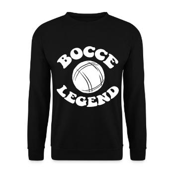 Bocce Legend Citation Bocce Ball avec Jack Bocci - Sweat-shirt Unisexe - noir - Devant - Alina (178cm) & Michal (187cm)