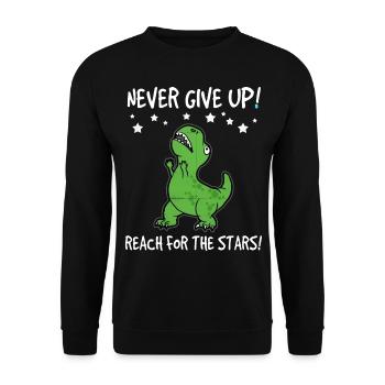 trex - Unisex Pullover - Schwarz - Vorne - Alina (178cm) & Michal (187cm)