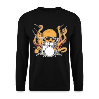 Pilons de batterie - Sweat-shirt Unisexe - noir - Devant - Alina (178cm) & Michal (187cm)