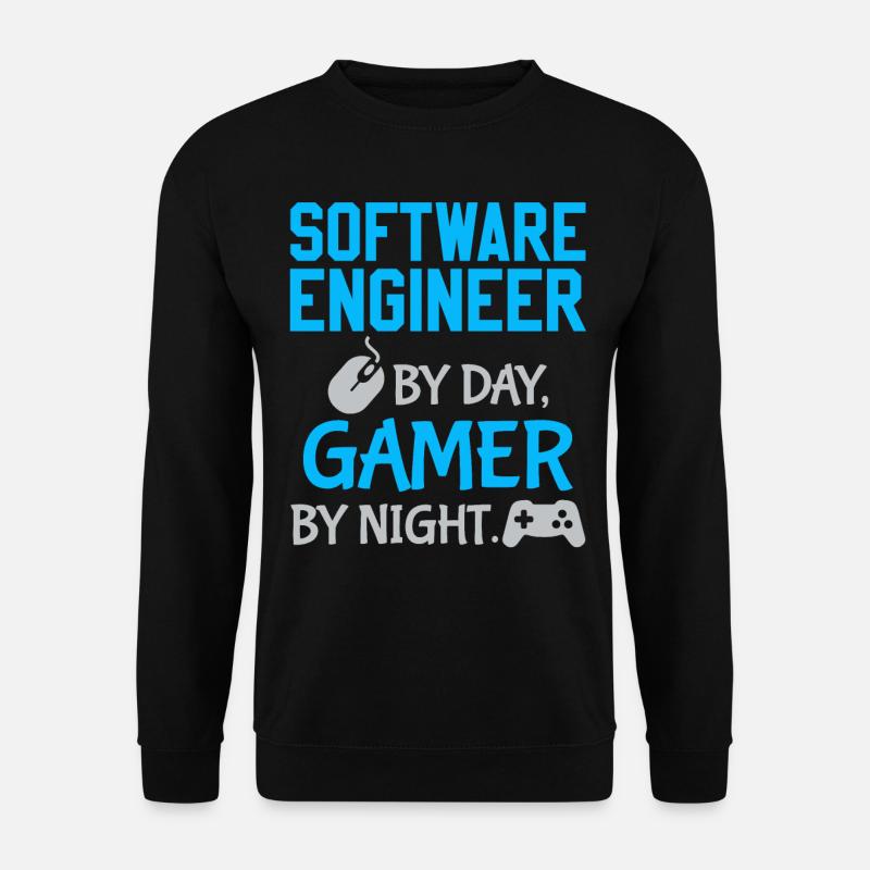 Gamer Software Engineer - Unisex Sweatshirt - black