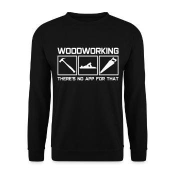 Hammer Hobel Saege Zimmermann - Unisex Pullover - Schwarz - Vorne - Alina (178cm) & Michal (187cm)