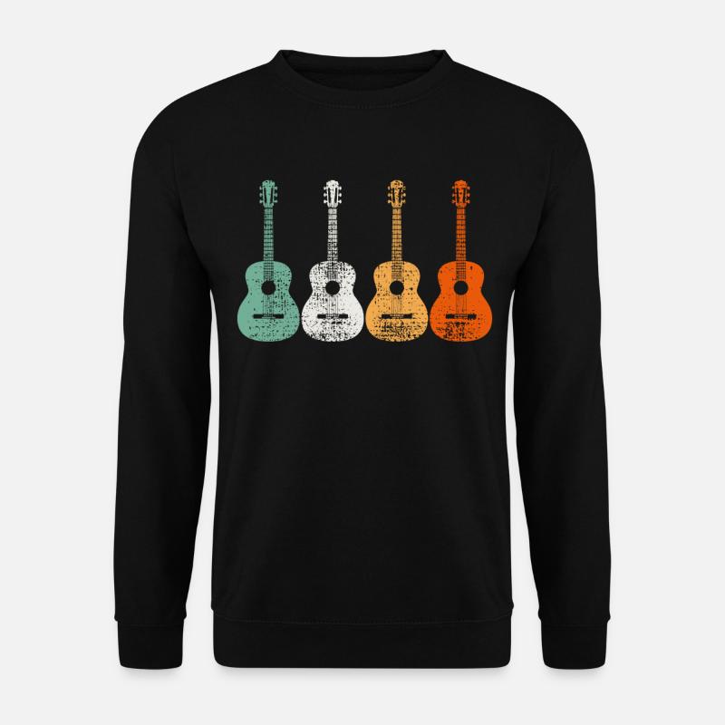Akustische Gitarre - Unisex Pullover - Schwarz