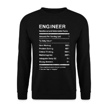 Facts engineers - Unisex Sweatshirt - black - Front - Alina (178cm) & Michal (187cm)