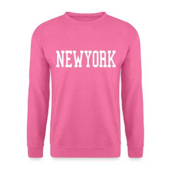 New York - Unisex Pullover - Pink - Vorne