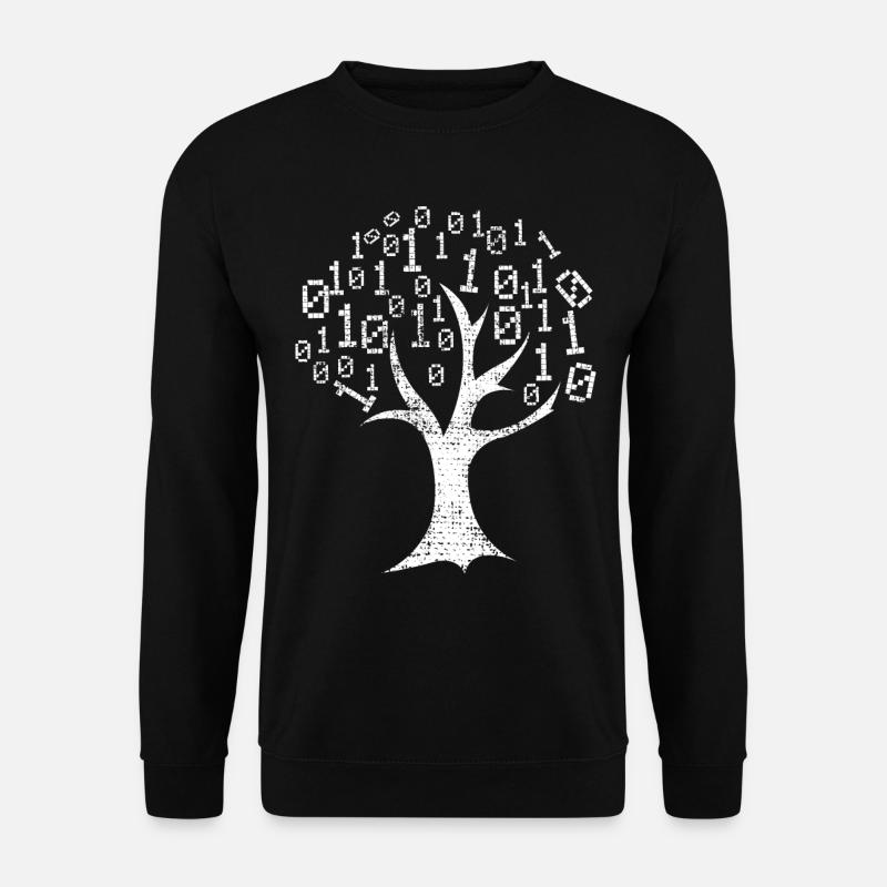 Code Schreiben Baum - Unisex Pullover - Schwarz