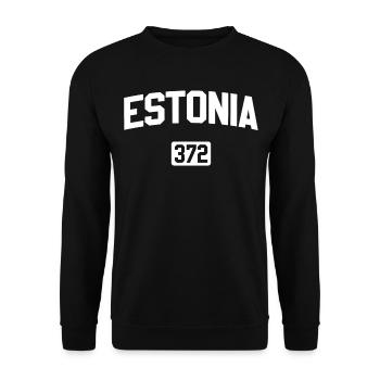 Estonie Code postal - Sweat-shirt Unisexe - noir - Devant - Alina (178cm) & Michal (187cm)