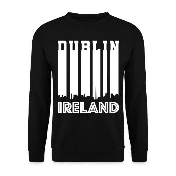 Ireland - Unisex Sweatshirt - black - Front - Alina (178cm) & Michal (187cm)