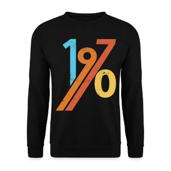 1970 - Unisex Sweatshirt - black - Front - Alina (178cm) & Michal (187cm)