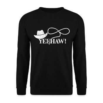 COWBOY - Unisex Pullover - Schwarz - Vorne - Alina (178cm) & Michal (187cm)
