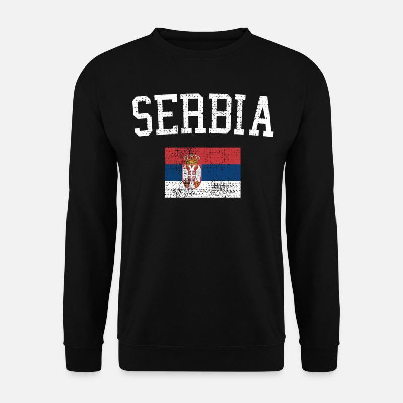 Serbien - Unisex Pullover - Schwarz