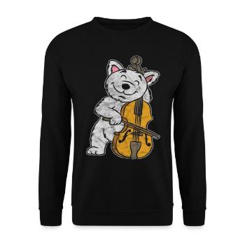 Cello - Unisex Pullover - Schwarz - Vorne - Alina (178cm) & Michal (187cm)