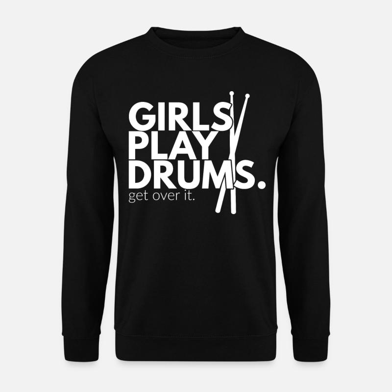 Schlagzeugerin - Unisex Pullover - Schwarz