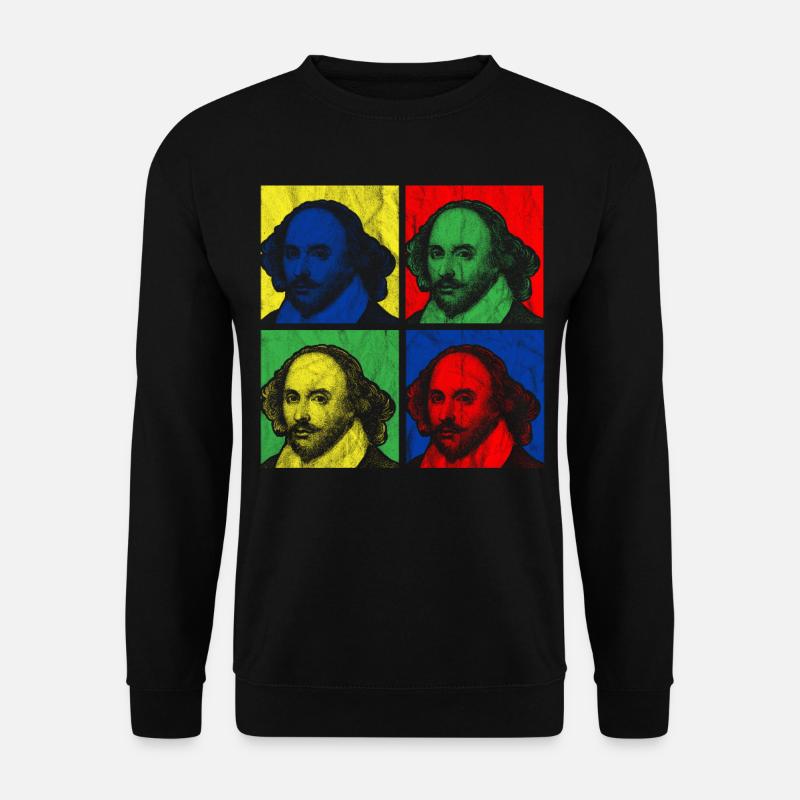 POP ART SHAKESPEARE - Unisex Pullover - Schwarz