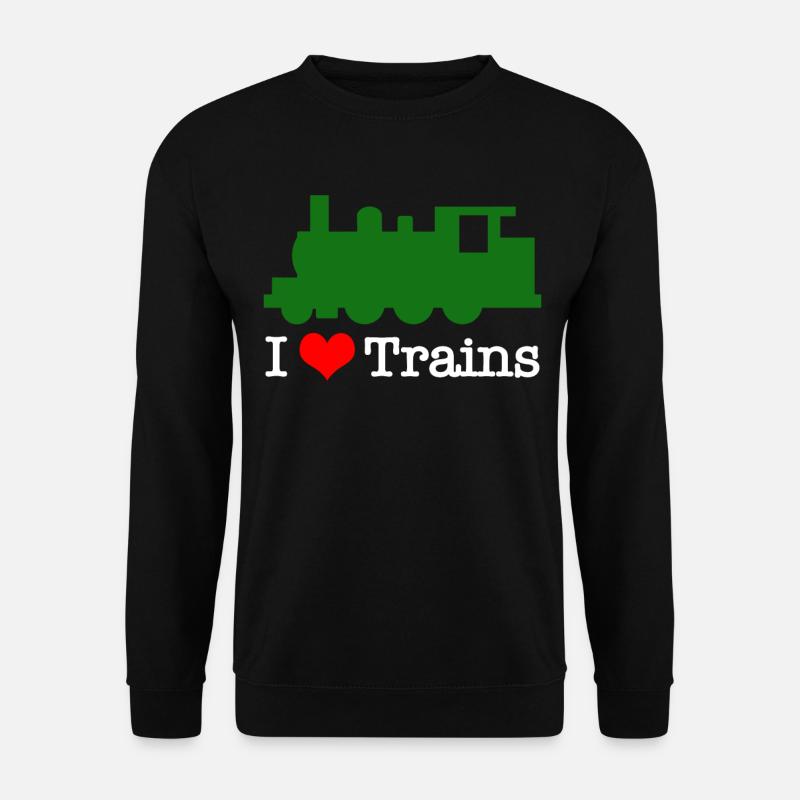 Zuege Liebe Bahn - Unisex Pullover - Schwarz