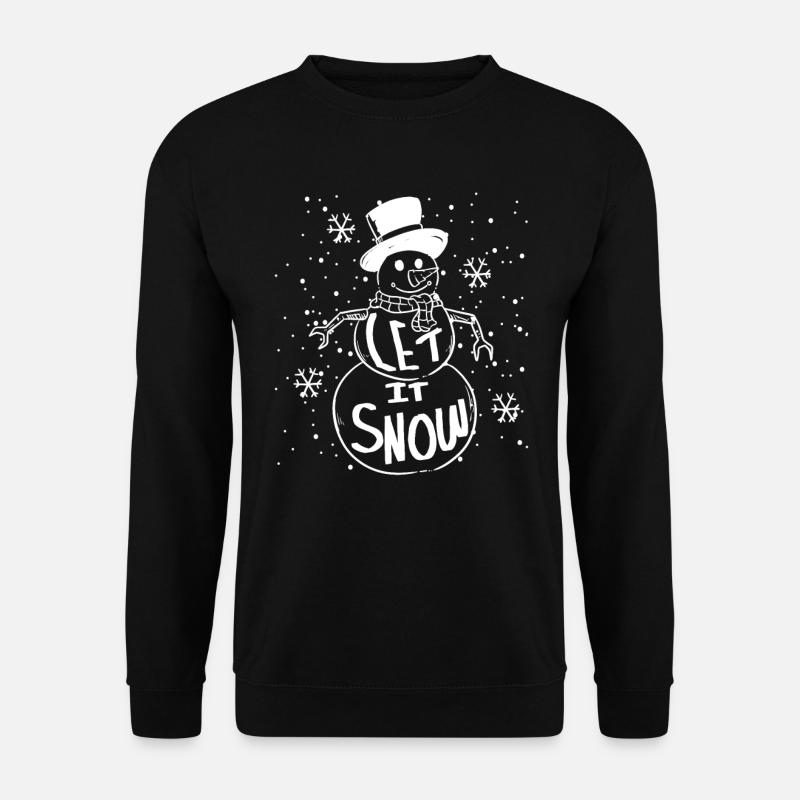 Schneemann - Unisex Pullover - Schwarz